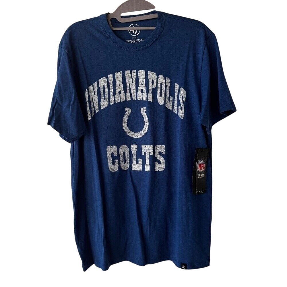 47‎ Brand Indianapolis Colts T-Shirt NFL Graphic Tee Short Sleeve Small